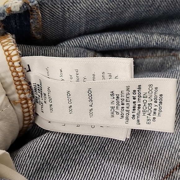 Frame Denim Skirts Women's Le Mini Raw Edge Denim Jean Skirt Size 27 - Picture 14 of 16